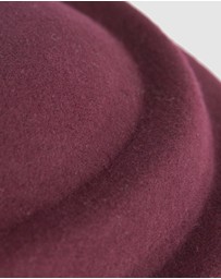 Max Alexander - Felt Wine Pillbox Hat