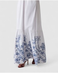 GUESS - Blanche Place Embroidered Long Dress