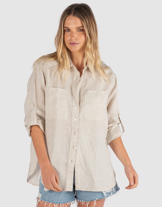 CAMIXA - Luna Oversize Linen Shirt