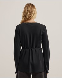 Witchery - Satin Boat Neck Top