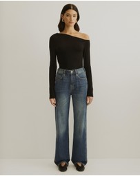 Atmos&Here - Cold Shoulder Bamboo Top