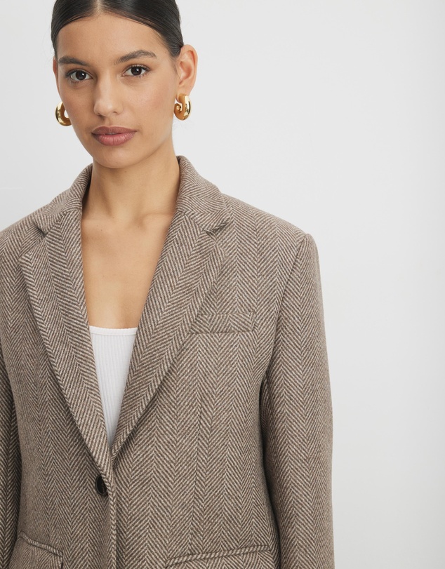 AERE - Opal Wool Blend Relaxed Blazer