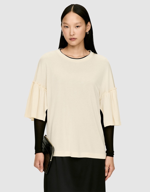 ARKET - Frill-Sleeve T-Shirt