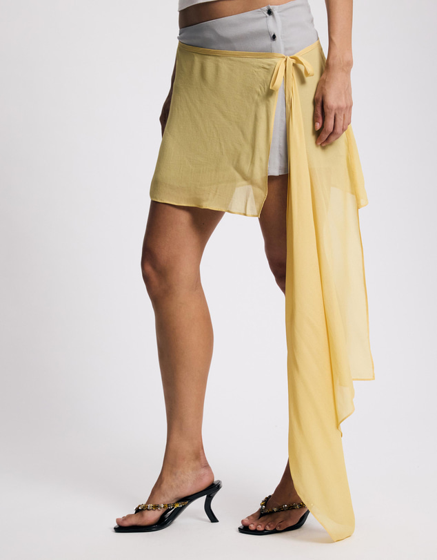 Lover - Solana Layered Asymmetrical Mini Skirt