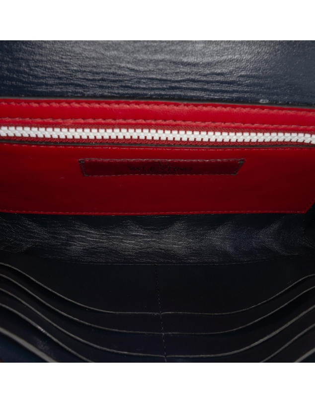 Pre-Loved by Azura Reborn - Pre-Loved Quilted Lambskin Free Rockstud Spike Wallet On Chain