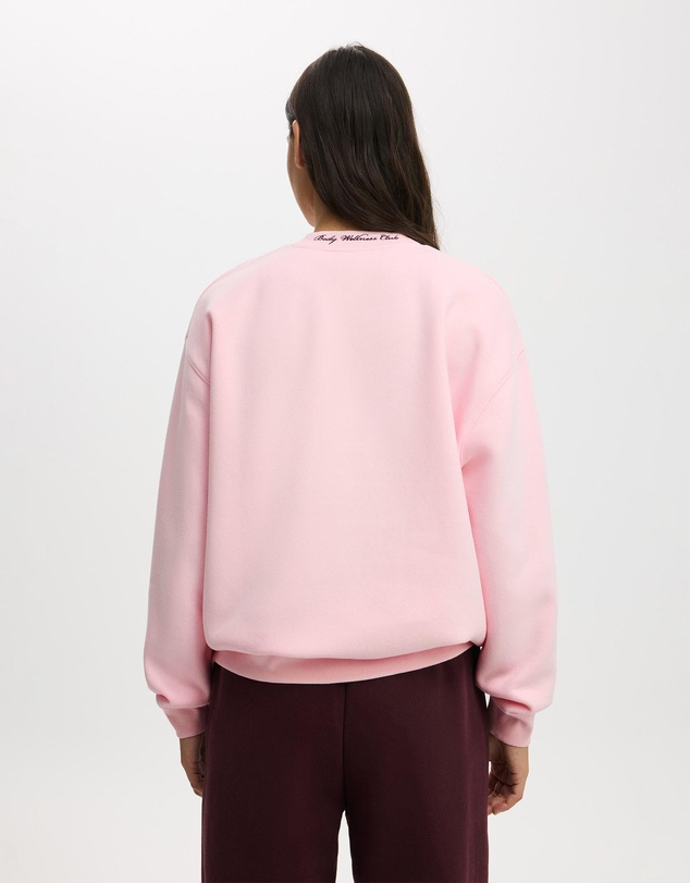 Cotton On Body Active - Plush Graphic Crew Sweatshirt