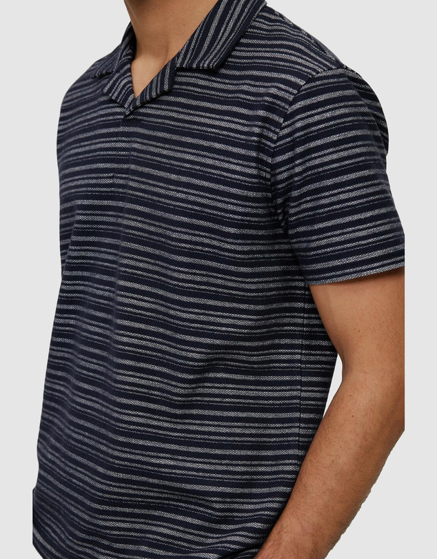 Trenery - Jacquard Stripe Polo