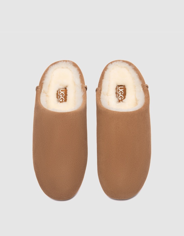 EVERAU - Australian Shepherd Ugg Somni Cow Suede Upper Loafer Oxfords Flats
