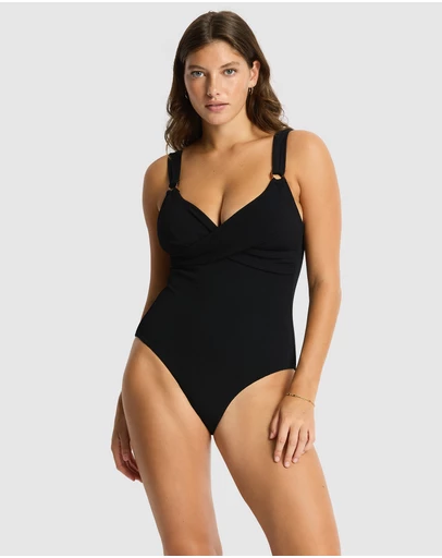Sea Level Australia - La Mer Cross Front Scoop Back One Piece