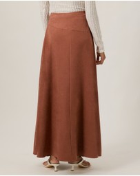 Tussah - Sophie Brushed Aline Midi Skirt