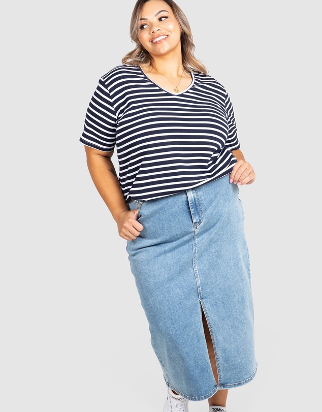 Love Your Wardrobe - Cassie Stripe Tee