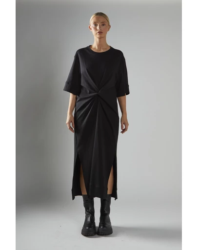 Glamorous - Knotted Front T-shirt Dress