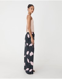 Forcast - Felicia Satin Elastic Pants