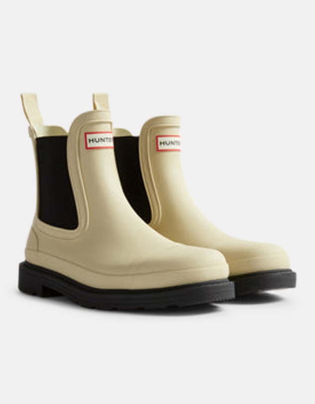 Hunter - Women's Chelsea Commando Boot Gravel/Black