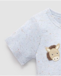 Purebaby - Appliqued Bodysuit -Kids-Babies