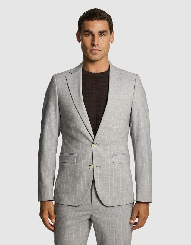 yd. - Easton Slim Fit Pinstripe Suit Jacket