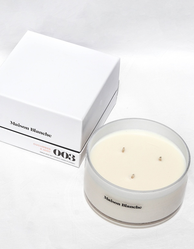 Maison Blanche - 003 Cucumber & Mint - Deluxe Candle