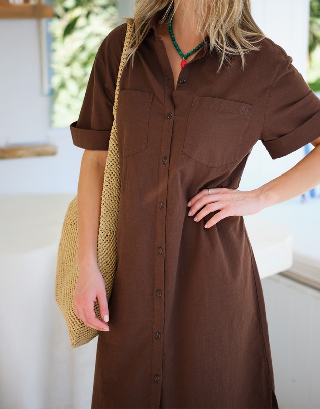 Ceres Life - Hanna Midi Shirt Dress