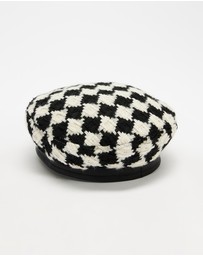 Mossée - Millie Houndstooth Artist Hat