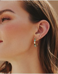 Ania Haie - Gold Tube Small Huggie Hoop Earrings