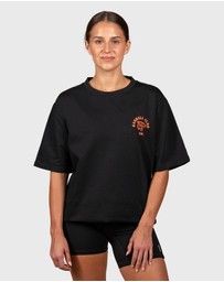 TWL - Lifestyle Oversized T-Shirt Tiger Faded Black/Tangerine