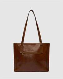 Florence - The Amelia Tan Leather Tote Work Bag