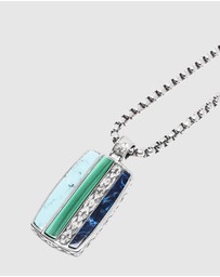 Nialaya Jewellery - Trinity Pendant Necklace in Silver