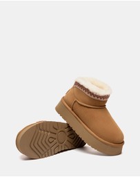 EVERAU - Australian Shepherd Ugg Liora Cow Suede Upper UGG Boots