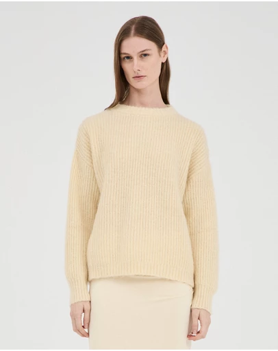FRIEND of AUDREY - Fluffy Mohair Wool Jumper