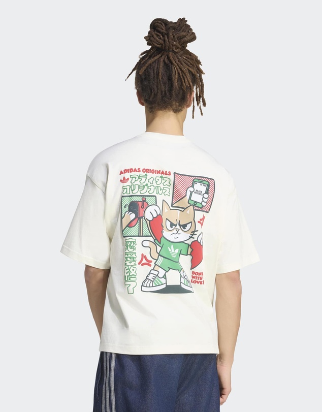 adidas Originals - V-DAY HEART BROKEN CAT GRAPHIC TEE Mens