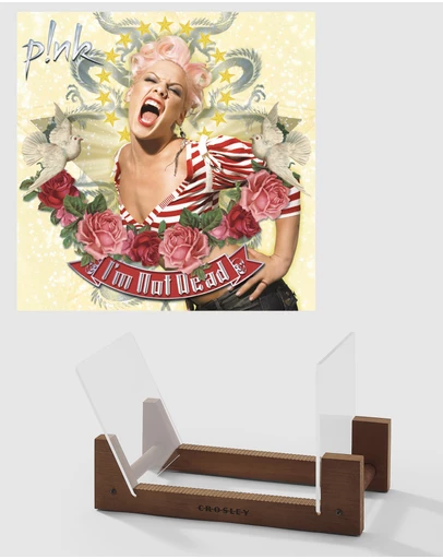 Sony Music - P!Nk I'm Not Dead Vinyl Album & Crosley Record Storage Display Stand