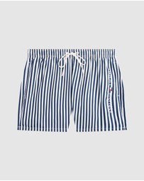 Tommy Hilfiger - Medium Drawstring Print Swim Shorts