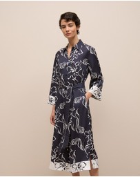 Trenery - Iluna Spliced Shirt Dress in Night Sky