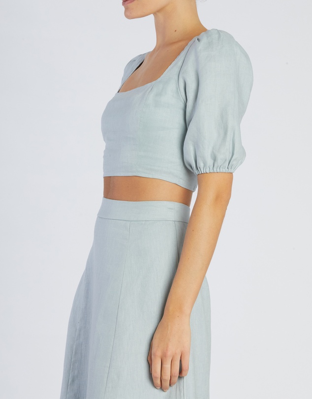Amelius - Violetta Linen Crop Top