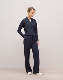 Trenery - Jacquard Shawl Neck Sweat in Night Sky