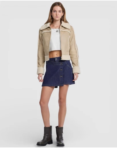 GUESS - GUESS JEANS Wrap Mini Skort