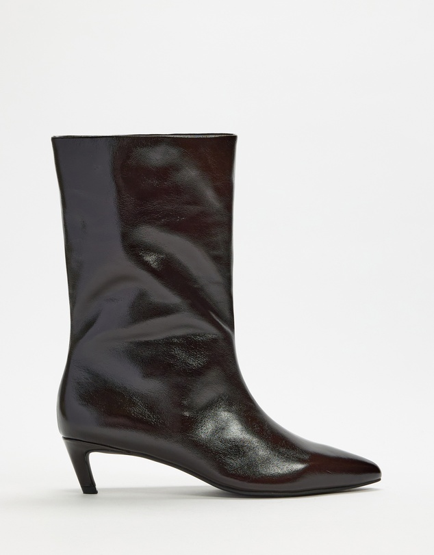 AERE - Nara Leather Heeled Boots