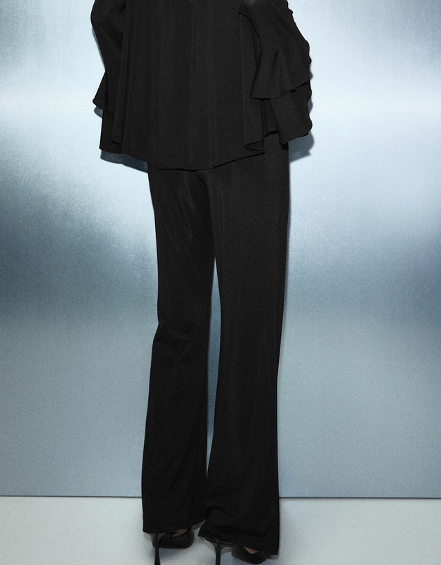 M.N.G - Straight-Fit Trousers With Elastic Waist
