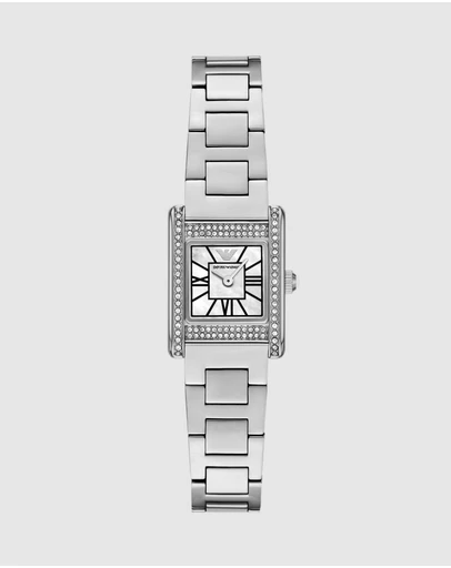 Emporio Armani - Silver Tone Analogue Watch