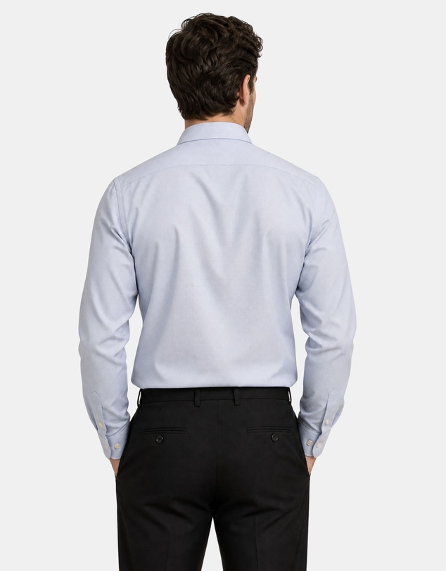Henry Bucks - HENRY SARTORIAL Cotton Shirt BLUE
