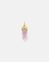 THOMAS SABO - Rose Quartz Crystal Pendant Gold
