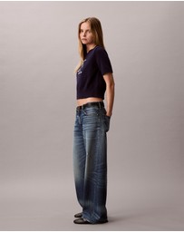 Calvin Klein Jeans - Monogram Cropped Jumper