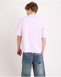 Arvust - Box Striped Short Sleeve Shirt