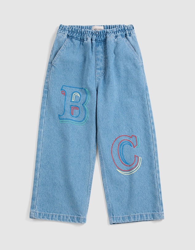 Bobo Choses - Bobo Choses Embossed Denim Pants
