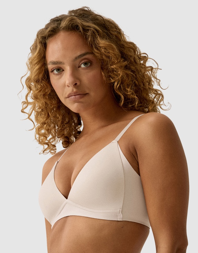 Naturana - Side Smoothing V Neck Wirefree Padded Bra