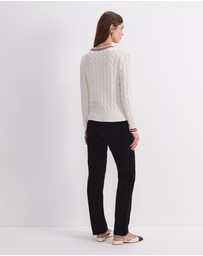 Sportscraft - Merino Cable V Neck Sweater