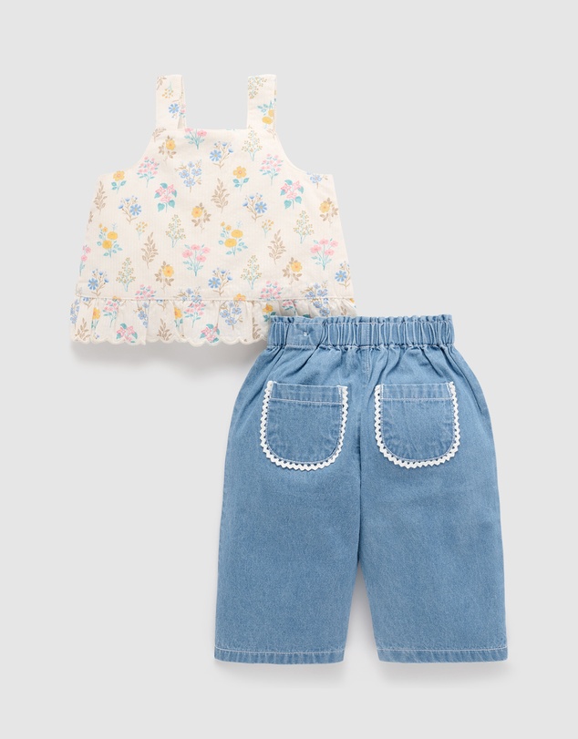 Purebaby - Chambray set-Kids-Babies