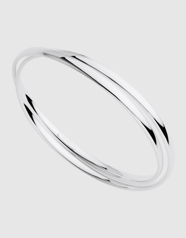 Najo - Duet Silver Bangle (65mm)
