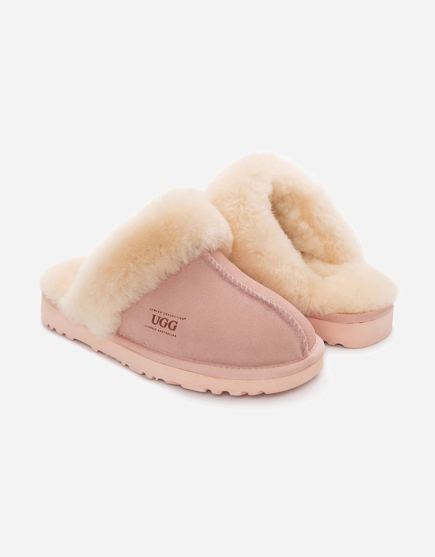 Ozwear Connection Uggs - Ugg Slippers Premium Australia Sheepskin Unisex Scuffette Suede