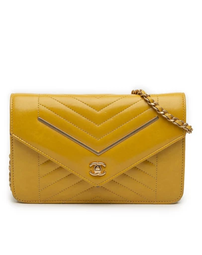 Pre-Loved by Azura Reborn - Pre-Loved Small Reversed Chevron Lambskin Flap